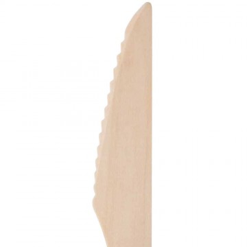 Knife wood disposable 100 pcs