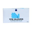 TPE gloves, Abena, L,  powder free, blue, 200 pcs