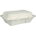 Take away box, 229x155x76,5mm, sugar cane , 50 pcs, Abena