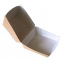 Burger box with hinged lid, 12x12x8cm, 75pcs, ABENA