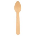 Wooden spoons 11 cm, 100pcs, ABENA