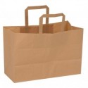 Popieriniai maišeliai rudi, 24,5x35, 17l, 25vnt