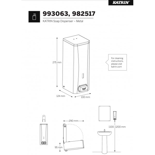 Katrin Soap Dispenser - Stainless Steel