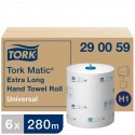 Popieriniai rankšluoščiai Tork Matic Extra Long 290059