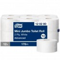 12 rolls Tork Mini Jumbo Advanced Toilet Paper