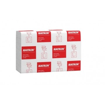 Katrin Z-fold Paper Towels Non-Stop Medium 200 Sheets 2-Ply, Handy Pack