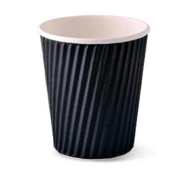 Coffee cups Detpak 9.2cm Ø8cm 240 ml black - 1000 pcs