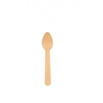Wooden spoons 11 cm, 100pcs, ABENA
