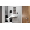 Katrin Plastic Dispenser Mini For Narrow Paper Hand Towels Folded, Black
