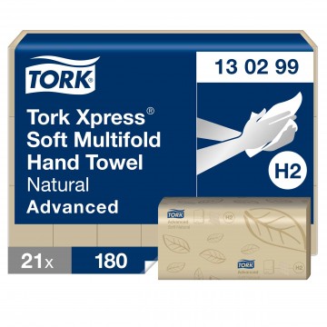 Servetėlės Tork Xpress Advanced natūralios spalvos, 2 sl.,180 lapelių