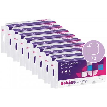 Prestige Satino 3-ply toilet paper, 72 rolls
