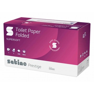Satino by WEPA Folded Toilet Paper, 2-Ply, 300 sheets x 30pcs
