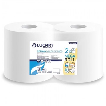 Paper towel 194 m cellulose 2 layers pack of 2 Lucart Strong Multiuse