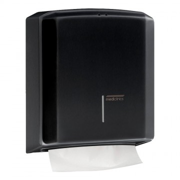 Medclinincs towel dispenser - black