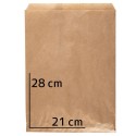 Paper Bread Bag, 28x21 cm 500 pcs, ABENA
