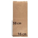 Square-bottom bag, 37,5x8x16cm, 125 pcs
