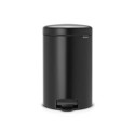 Pedal Bin 12 L, Matt Black, BRABANTIA