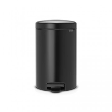 Pedal Bin 12 L, Matt Black, BRABANTIA