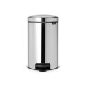 Pedal Bin Brilliant Steel, BRABANTIA, 12 L