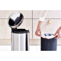 Pedal Bin Brilliant Steel, BRABANTIA, 12 L