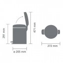 Šiukšlių dėžė, balta 20L, Brabantia
