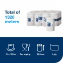 11x Tork Advanced M1 paper roll, 1ply, 120m