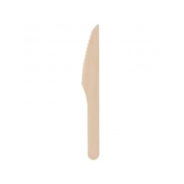 Knife wood disposable 100 pcs